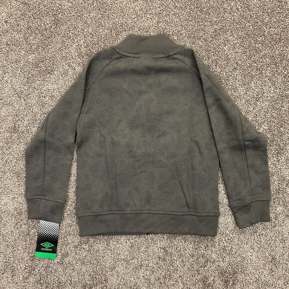 Umbro Kids Tech Soccer Full Zip Jacket Size XS (4/5) Gray Zipped Pockets NWT - Picture 10 of 14